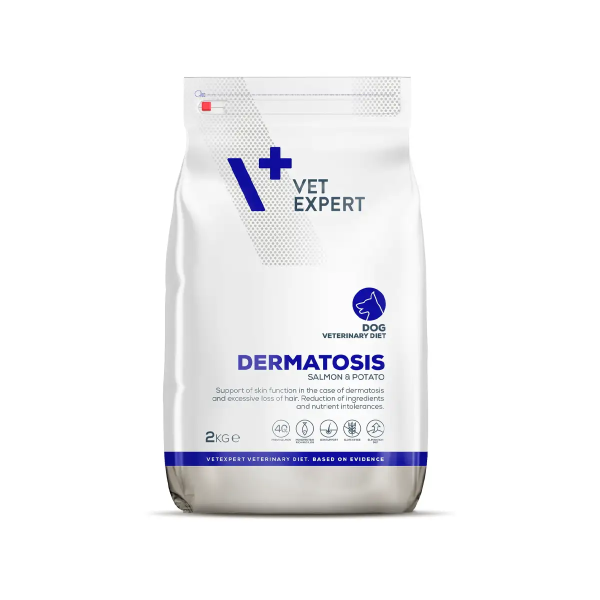 Vet Expert V+ Dermatosis Dog Dry Food (Salmon & Potato) 2kg