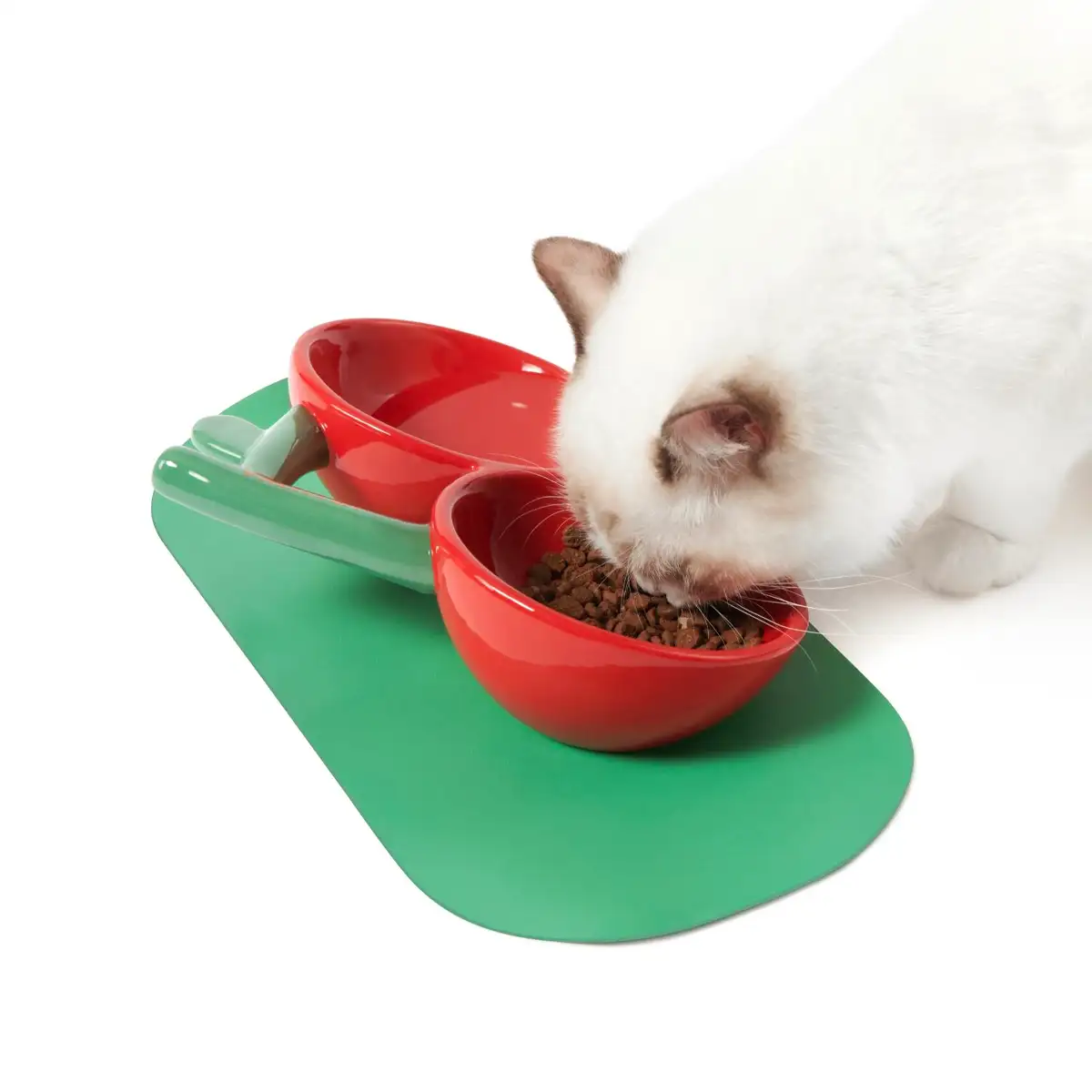 Vetreska - Cherry Ceramic Pet Bowl