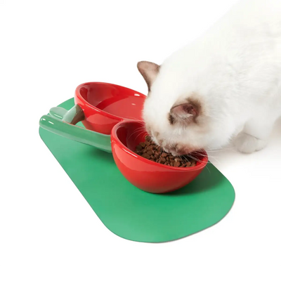 Vetreska - Cherry Ceramic Pet Bowl