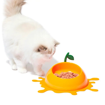 Vetreska - Juicy Tangerine Pet Bowl, Spoon & Mat Set