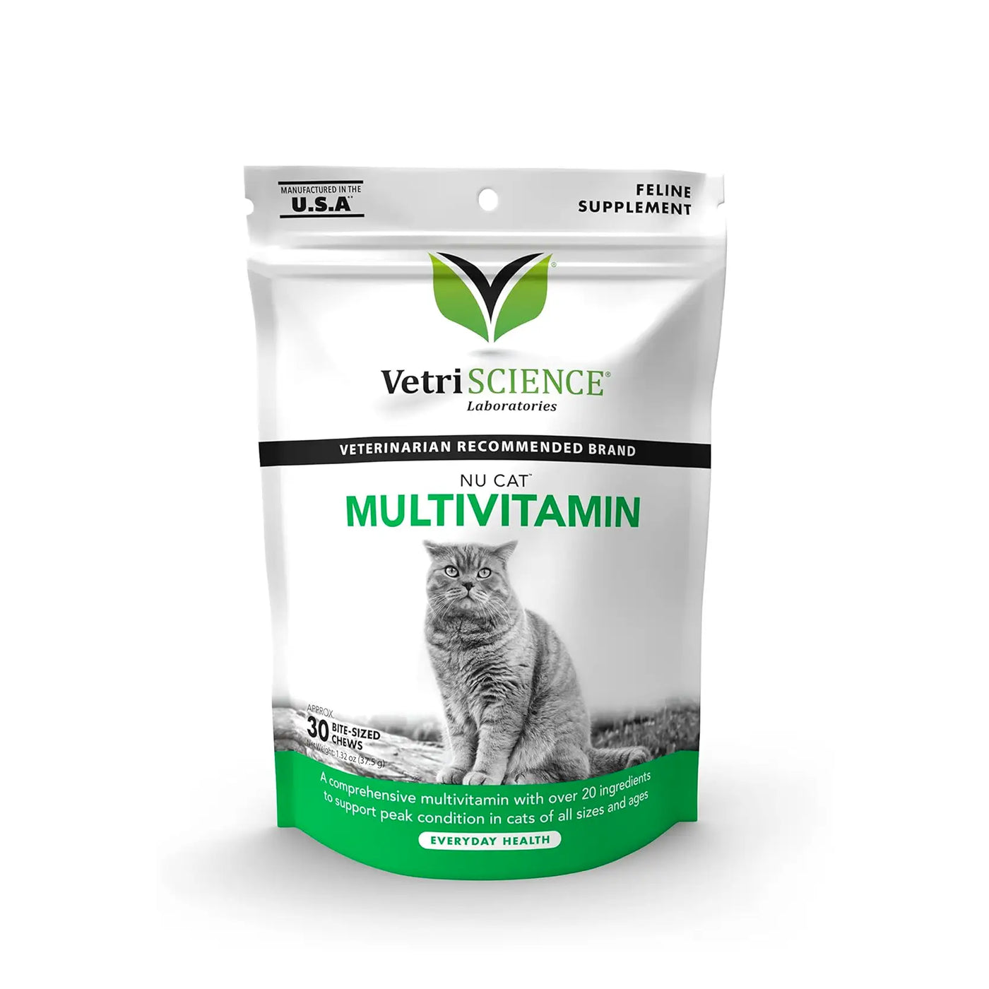 VetriScience - Nu-Cat Multivitamin Bite-Sized Chews - 30 Chews