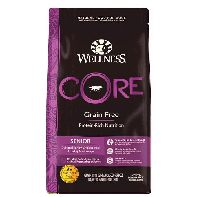 Wellness CORE - Grain Free Senior Dog Food - Turkey & Chicken