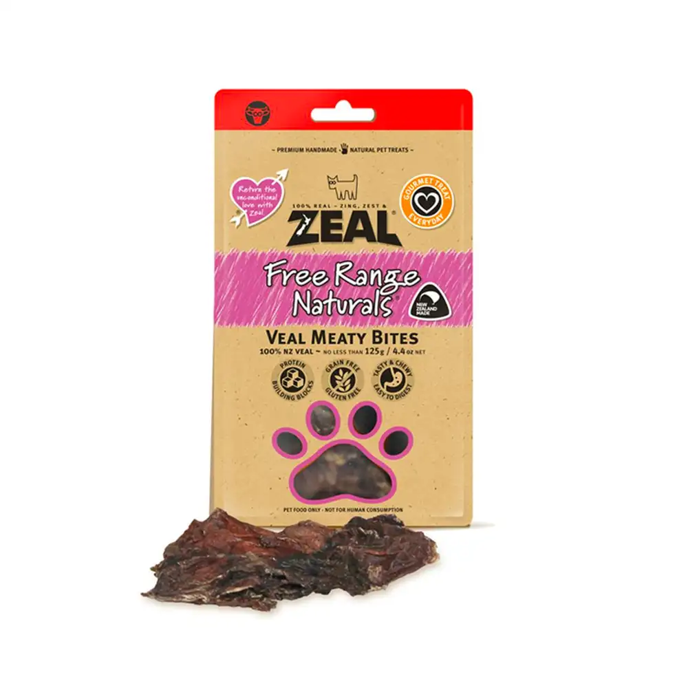 Zeal - Free Range Naturals - Veal Meaty Bites 125g