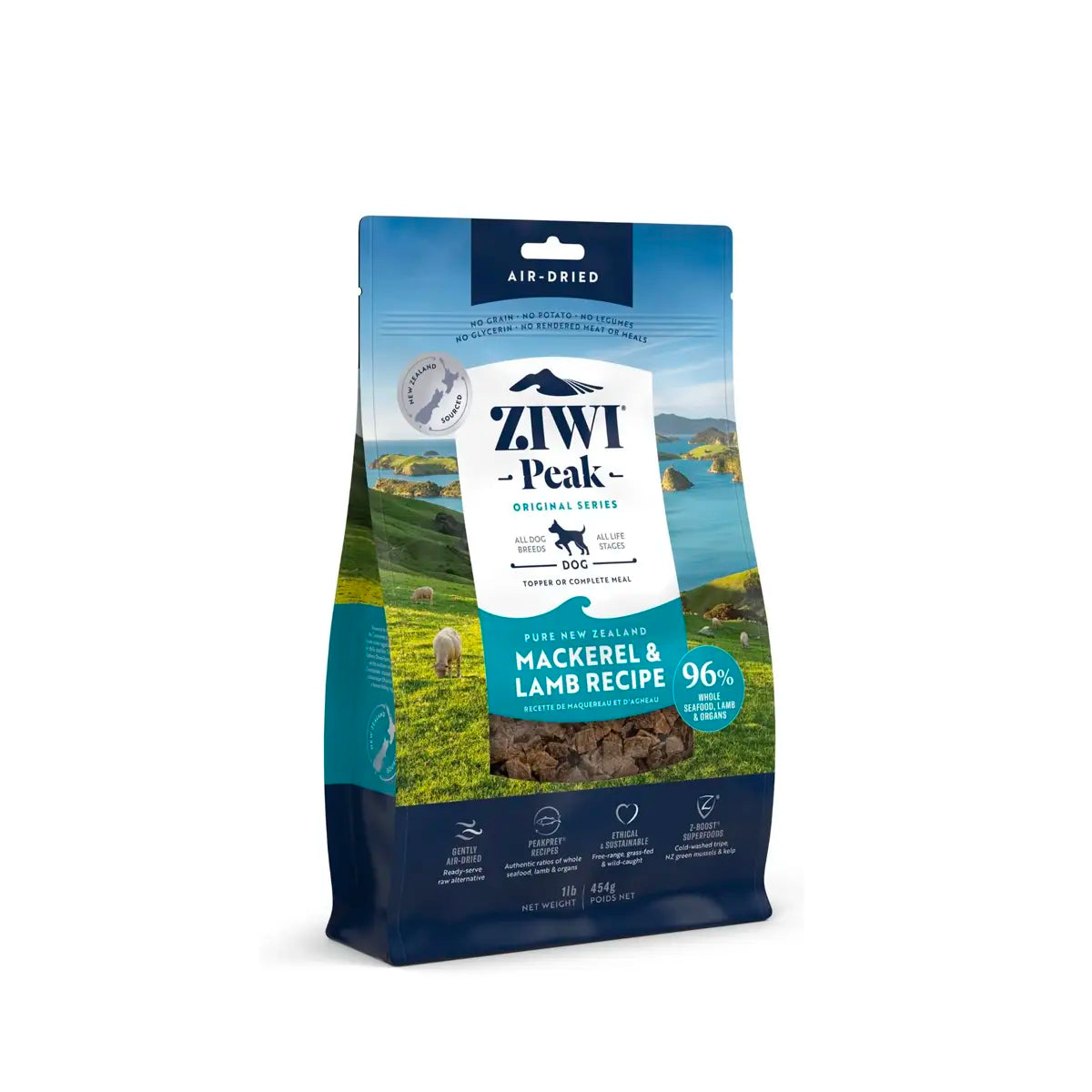 ZiwiPeak Air-Dried Dog Food - Mackerel & Lamb