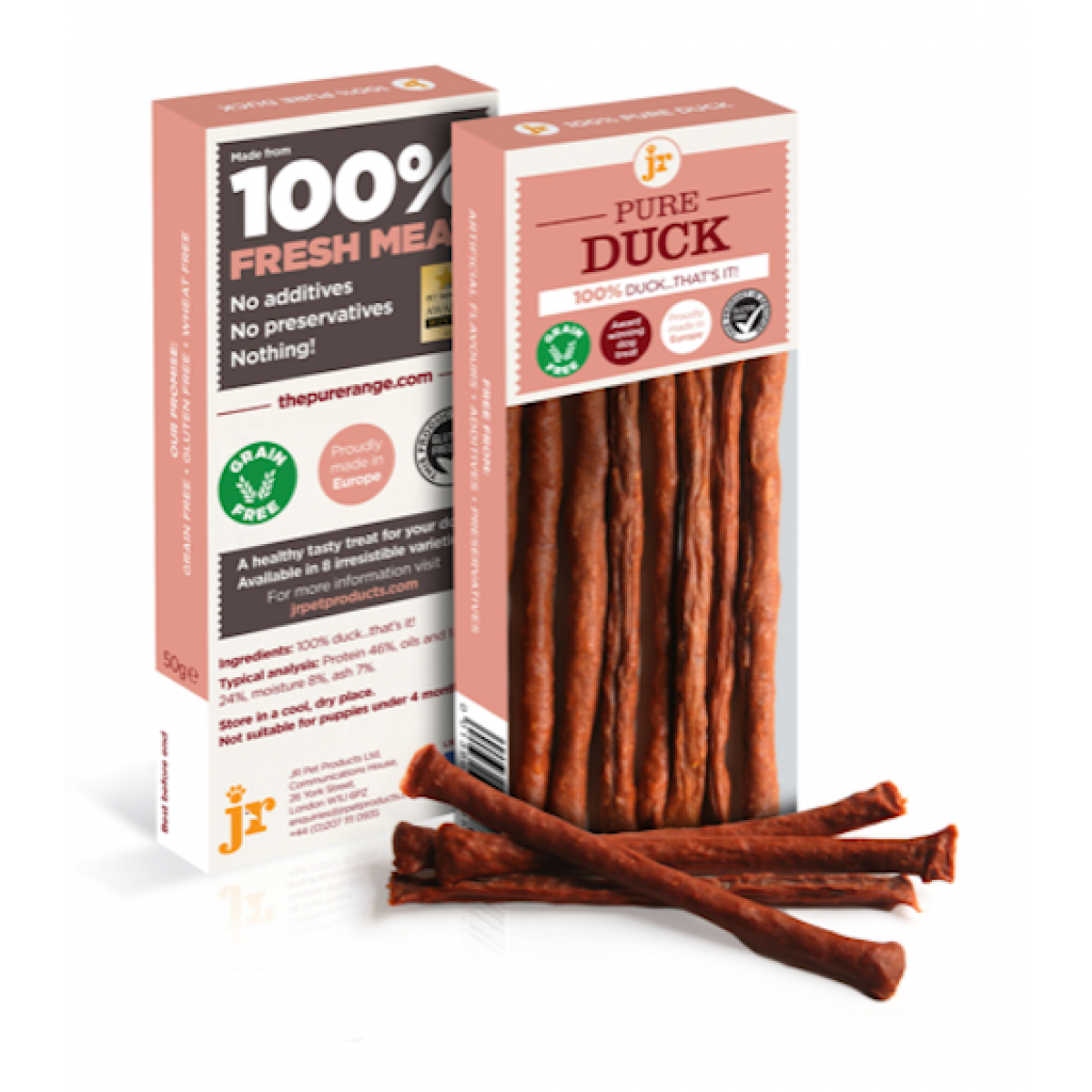 JR - The Award Winning Pure Range Duck Sticks 50g