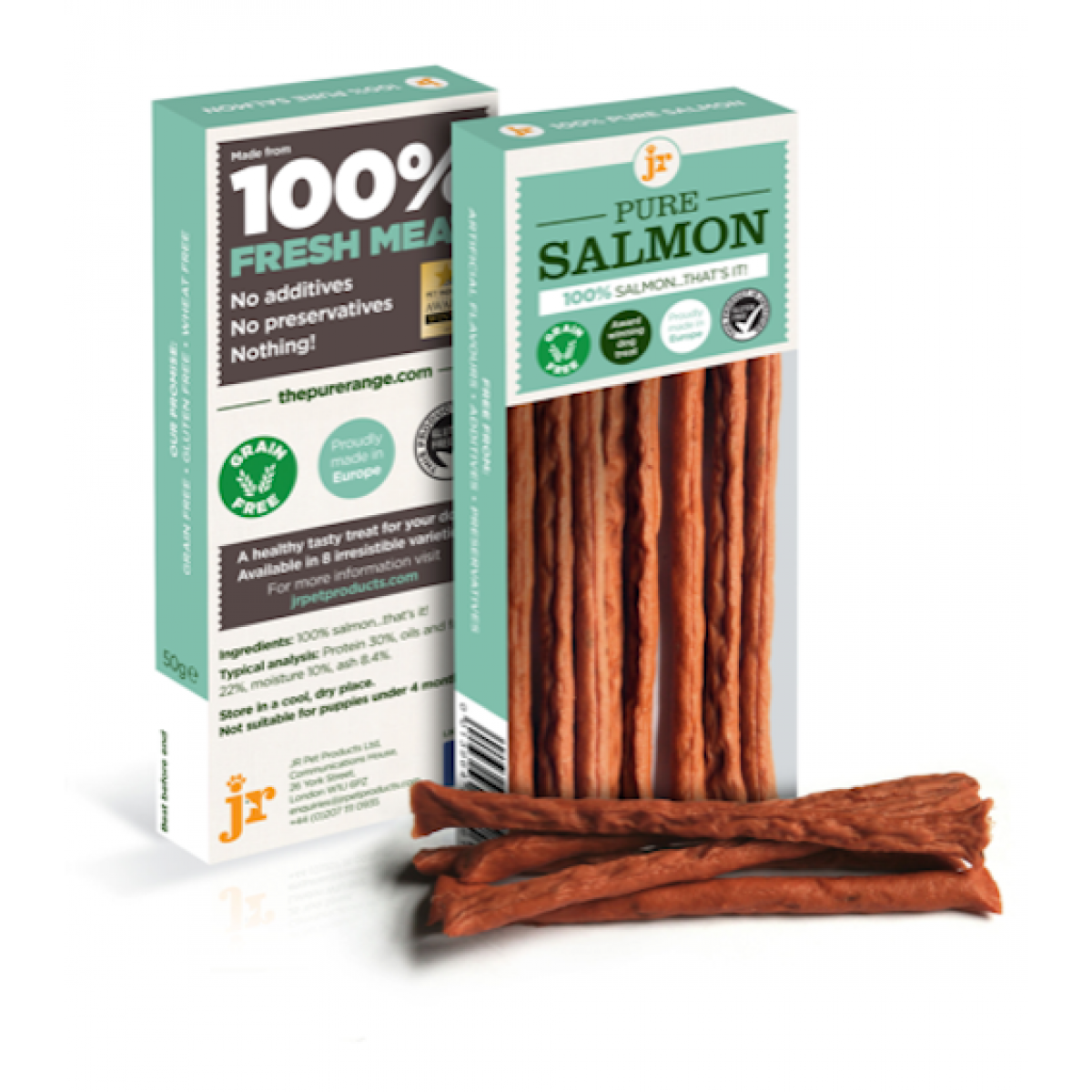 JR - The Award Winning Pure Range Salmon Sticks 50g