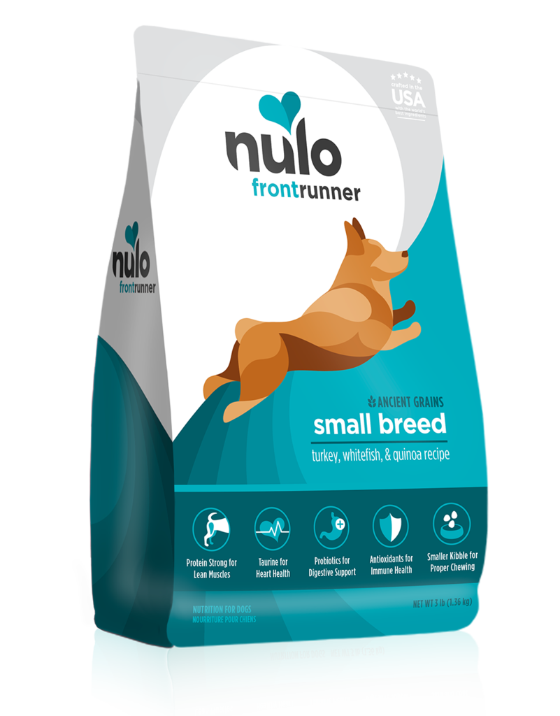 Nulo Frontrunner High-Meat Kibble for Small Breed Dogs - turkey, whitefish & quinoa recipe - 1.4kg