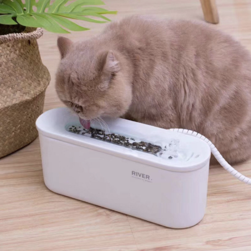 MOBOLI Ceramic Cat Water Fountain