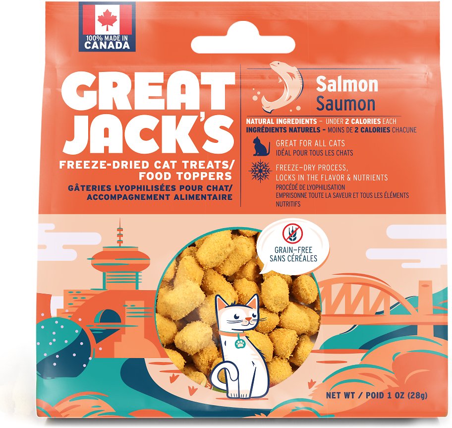 Great Jack's Salmon Freeze-Dried Grain-Free Cat Treats