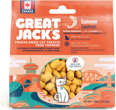 Great Jack's Salmon Freeze-Dried Grain-Free Cat Treats