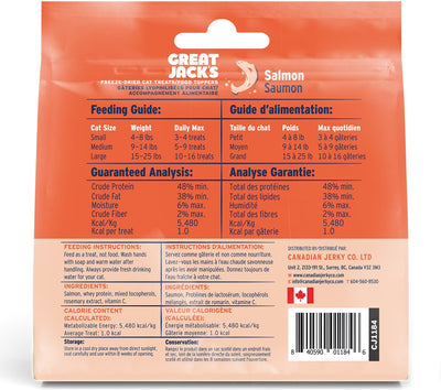 Great Jack's Salmon Freeze-Dried Grain-Free Cat Treats