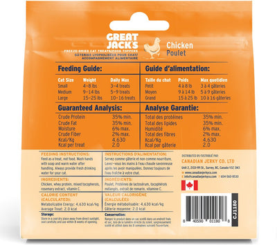 Great Jack's Chicken Freeze-Dried Grain-Free Cat Treats