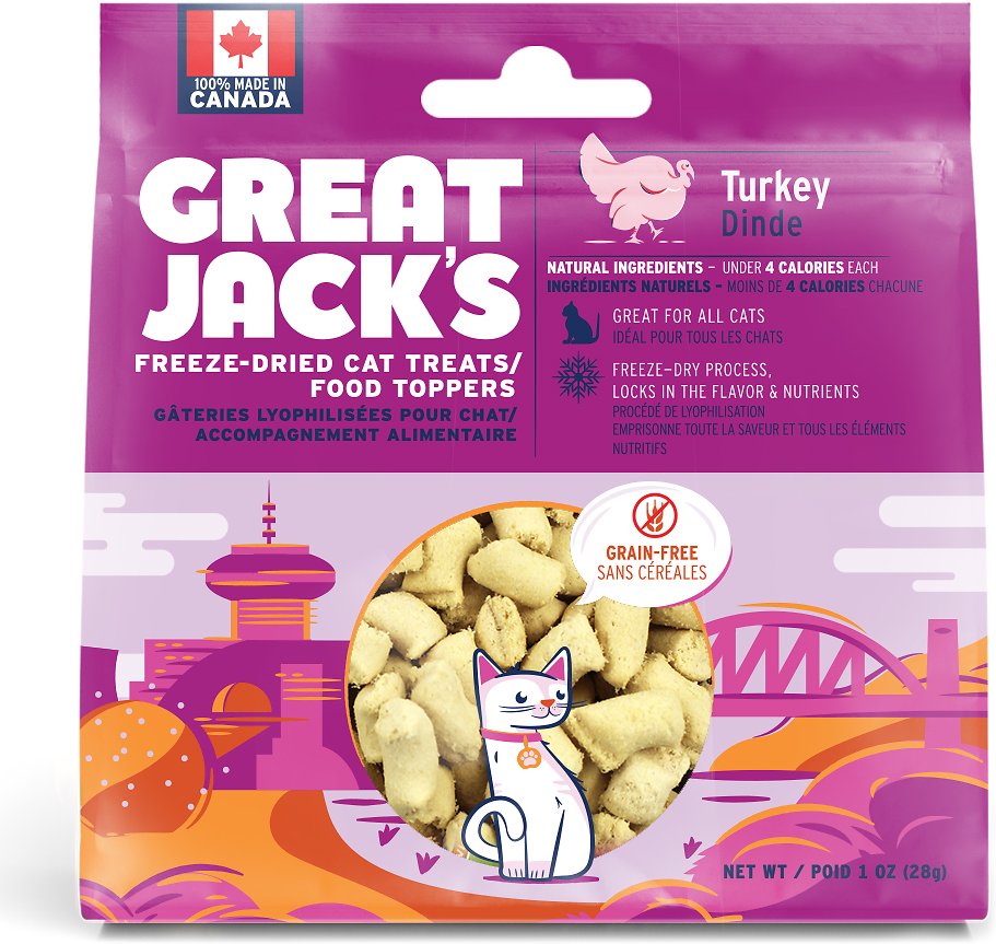 Great Jack's Turkey Freeze-Dried Grain-Free Cat Treats