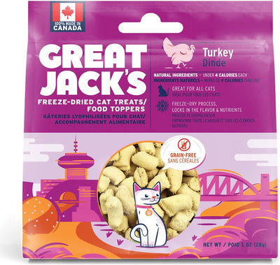 Great Jack's Turkey Freeze-Dried Grain-Free Cat Treats
