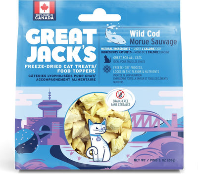 Great Jack's Cod Freeze-Dried Grain-Free Cat Treats