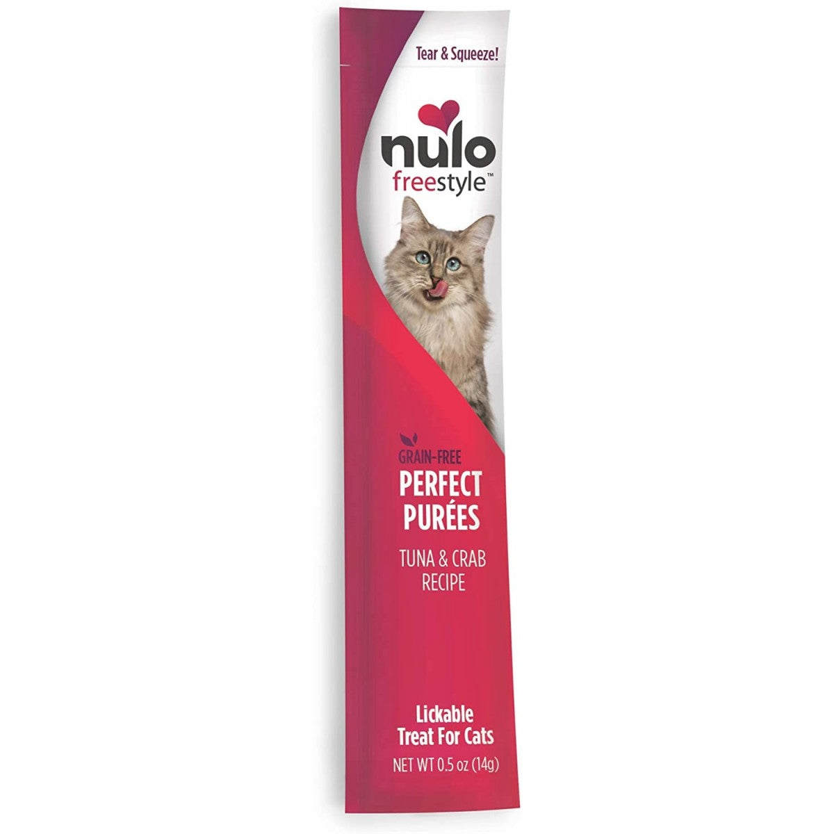 Nulo Freestyle Grain Free Perfect Puree Cat Treat - Tuna & Crab 14g