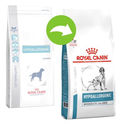 Royal Canin Canine Hypoallergenic Moderate Calorie new design