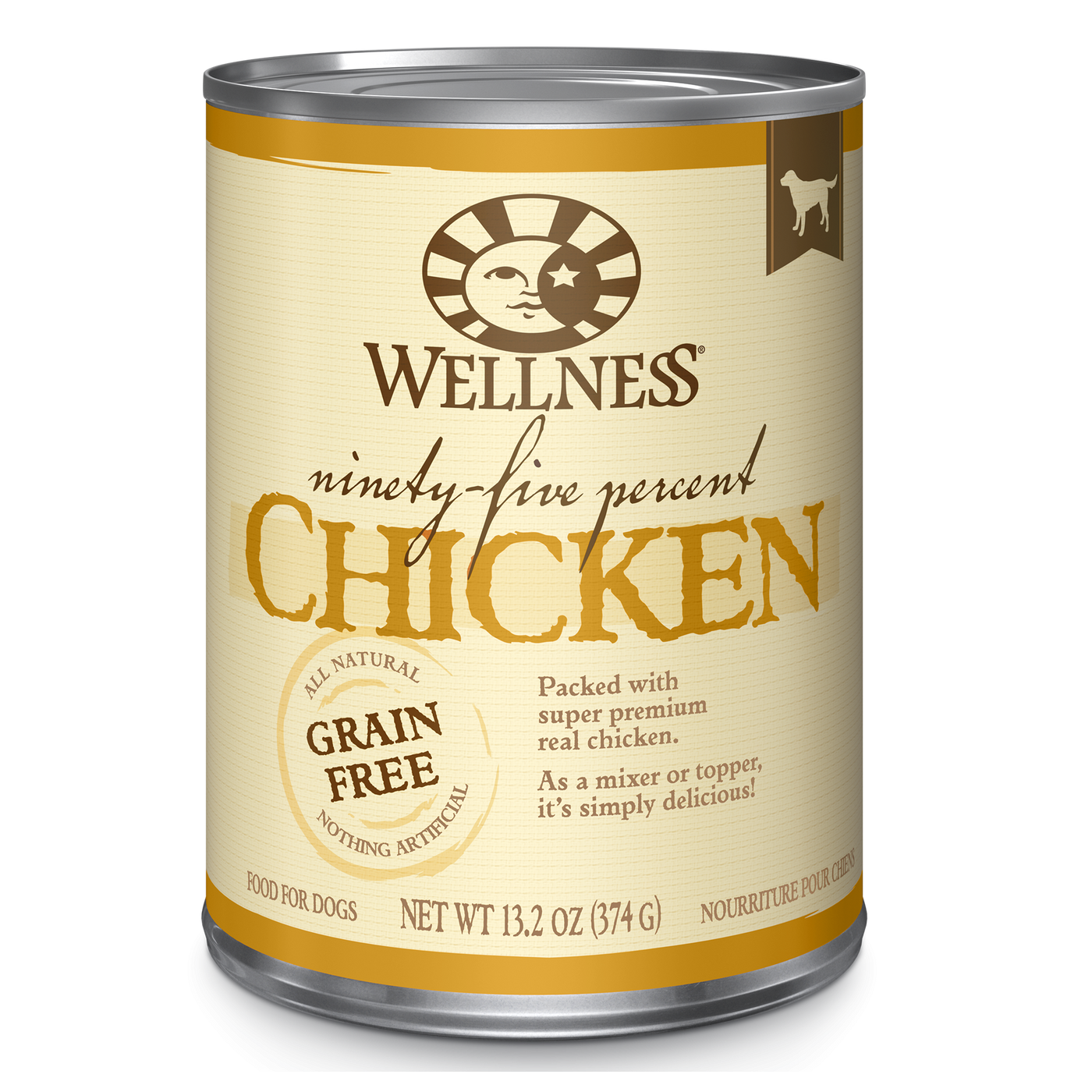 Wellness 95% Chicken & Grain Free Topper For Dogs 13.2oz