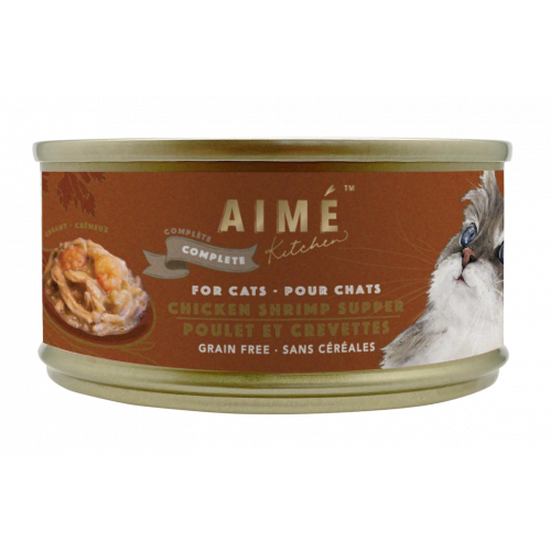 Aime Kitchen Classic Complete Cans For Cats - Chicken Shrimp Supper 85g