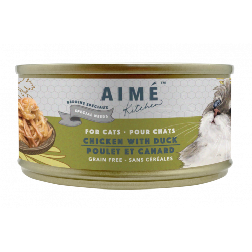 Aime Kitchen Silver Complete (Special Needs) Cans For Cats - Chicken with Duck 85g