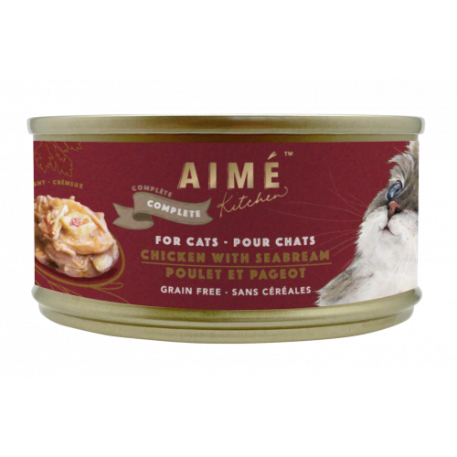 Aime Kitchen Classic Complete Cans For Cats - Chicken with Seabream 85g