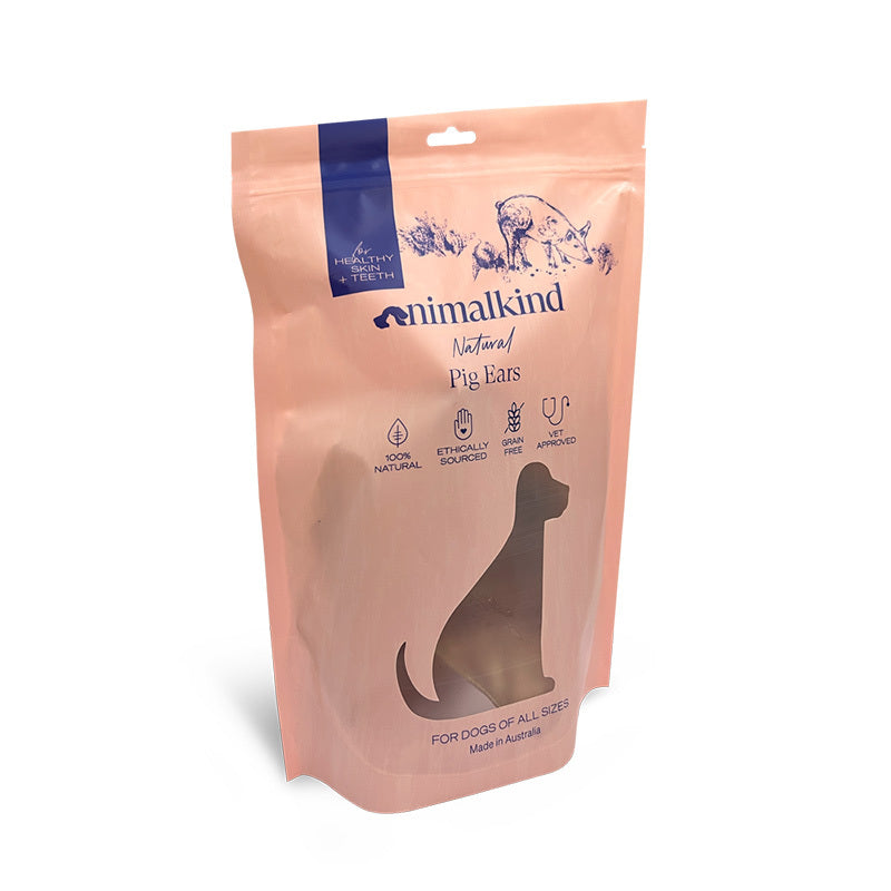 Animalkind Dog Treats - Pig Ears (Jumbo Sized - 4 pieces)