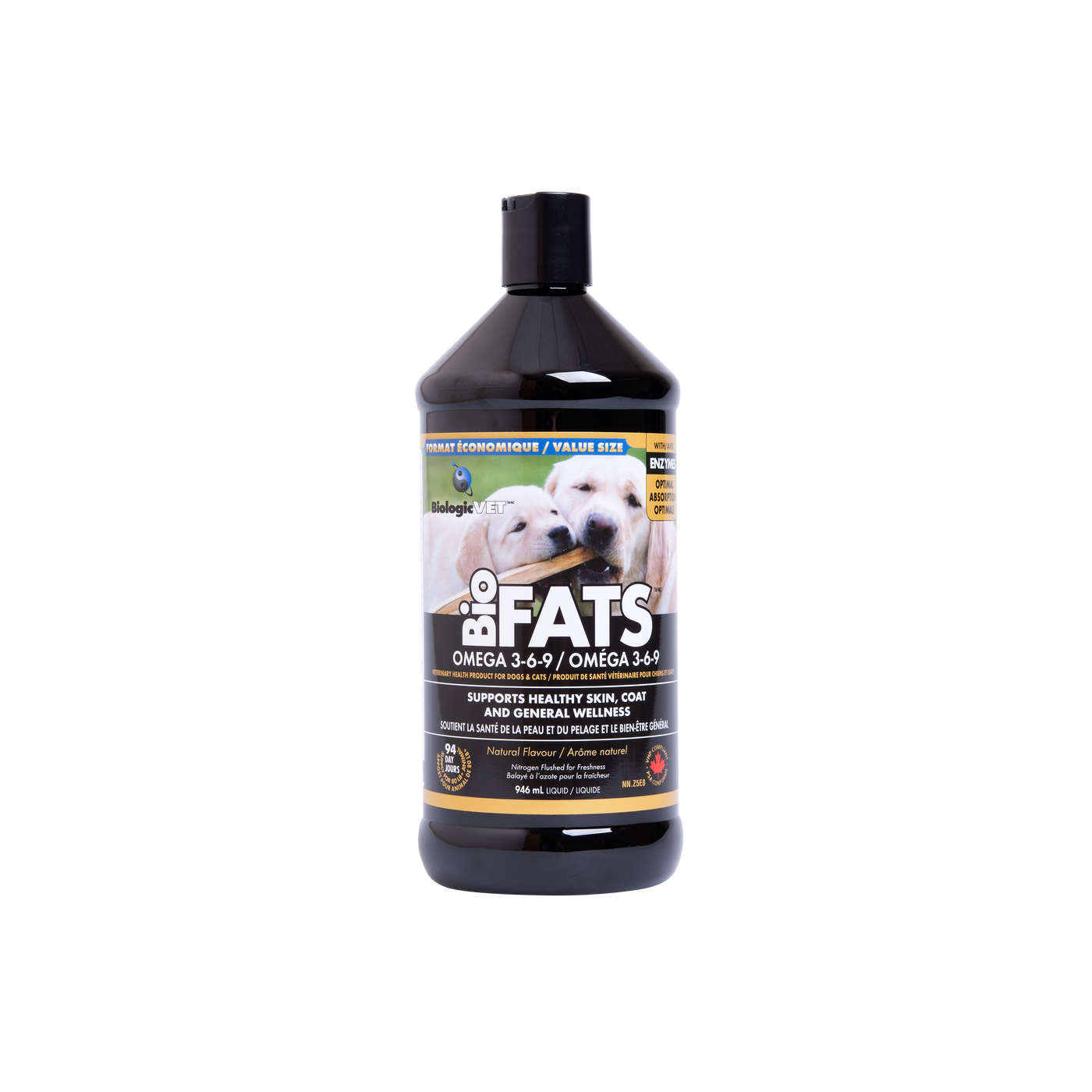 BiologicVet - BioFATS Omega 3-6-9 Fatty Acids with EPA and DHA Fish Oil for Dogs & Cats