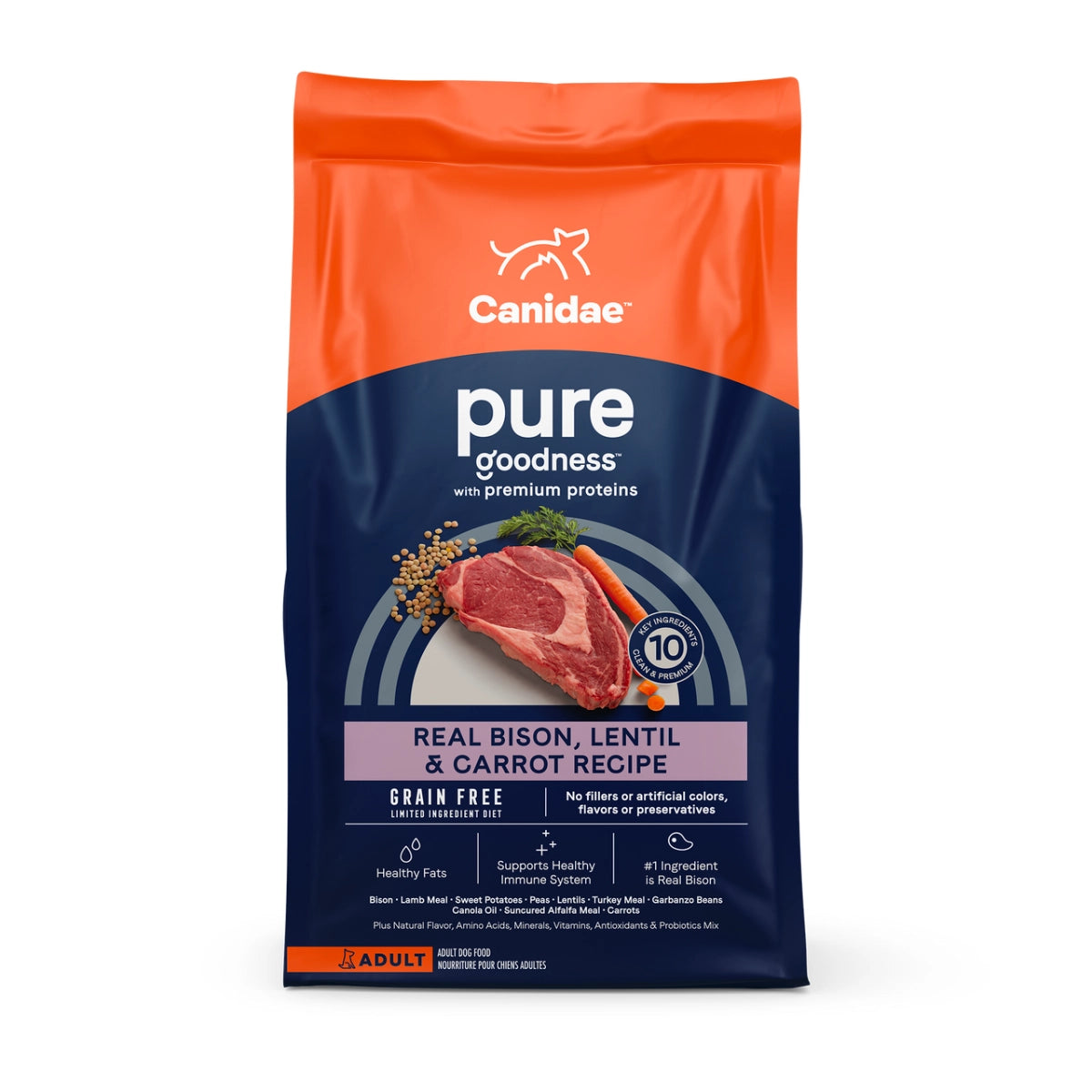 Canidae | PURE Dry Dog Food Grain Free Bison | Vetopia