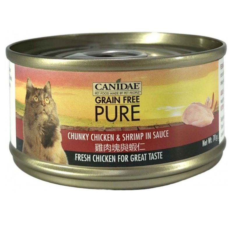 Canidae 咖比貓罐頭 - 雞肉塊與蝦仁 70g