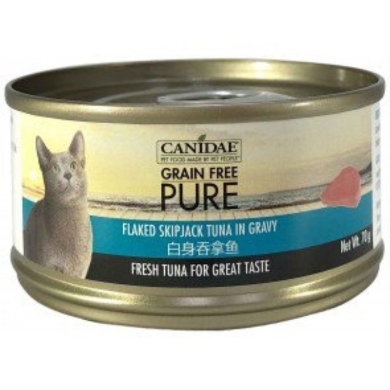 Canidae Pure Canned food for Cat - Flaked Skipjack Tuna in gravy 70g