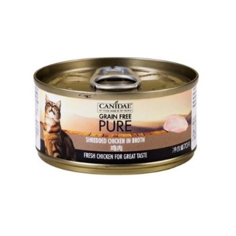 Canidae Pure Canned food for Cat - Shredded Chicken in gravy 70g