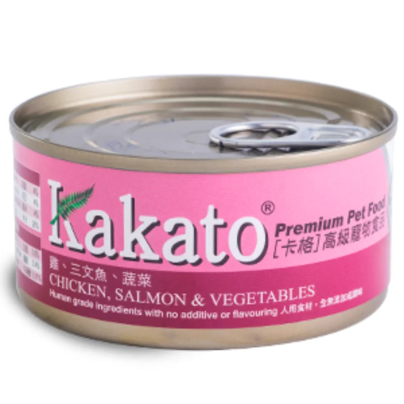 Kakato | Chicken, Salmon & Vegetables Cans for Dogs & Cats | Vetopia