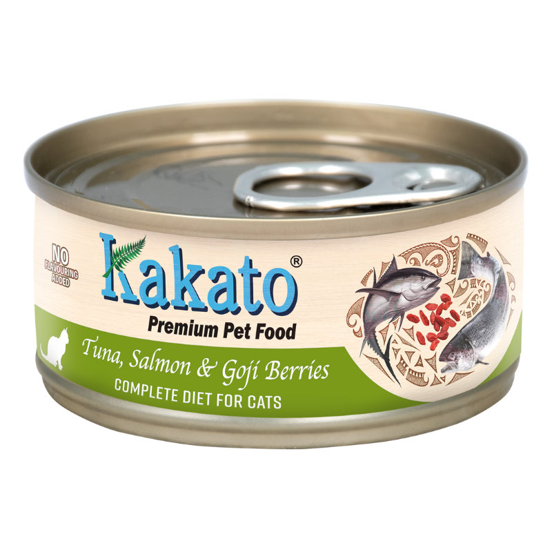 Kakato Complete Diet Tinned Food - Tuna, Salmon & Goji Berries 70g