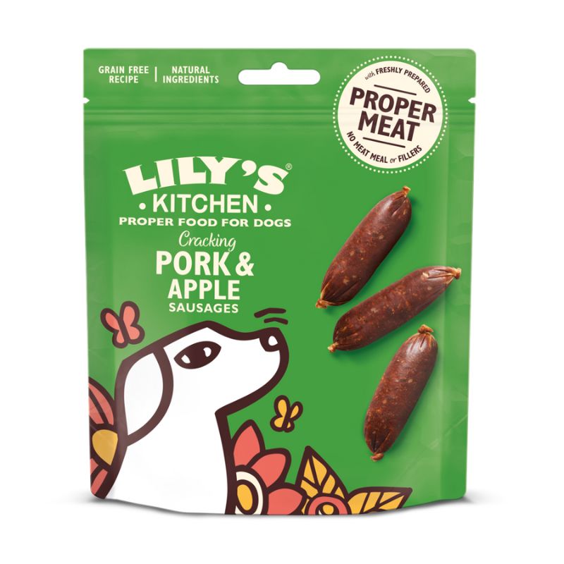 Lily's Kitchen - Cracking Pork & Apple Sausages 70g - Vetopia
