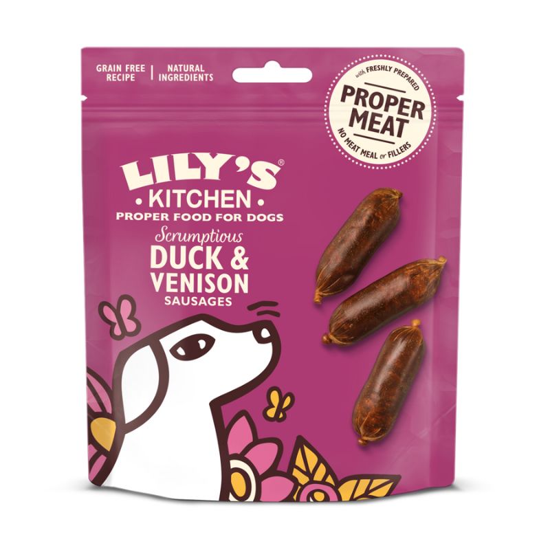 Lily's Kitchen - Scrumptious Duck & Venison Sausages 70g - Vetopia