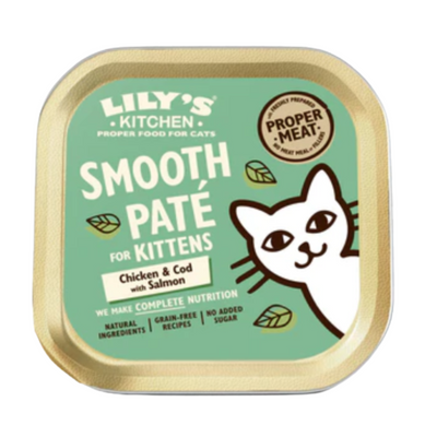 Lily's Kitchen - Wet Food For Cats - Chicken & Cod with Salmon Pate for Kittens 85g