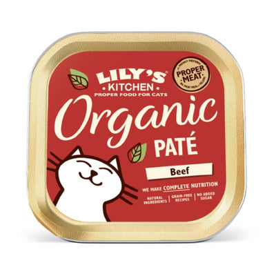 Lily's Kitchen - Wet Food For Cats - Organic Beef Paté 85g - Vetopia