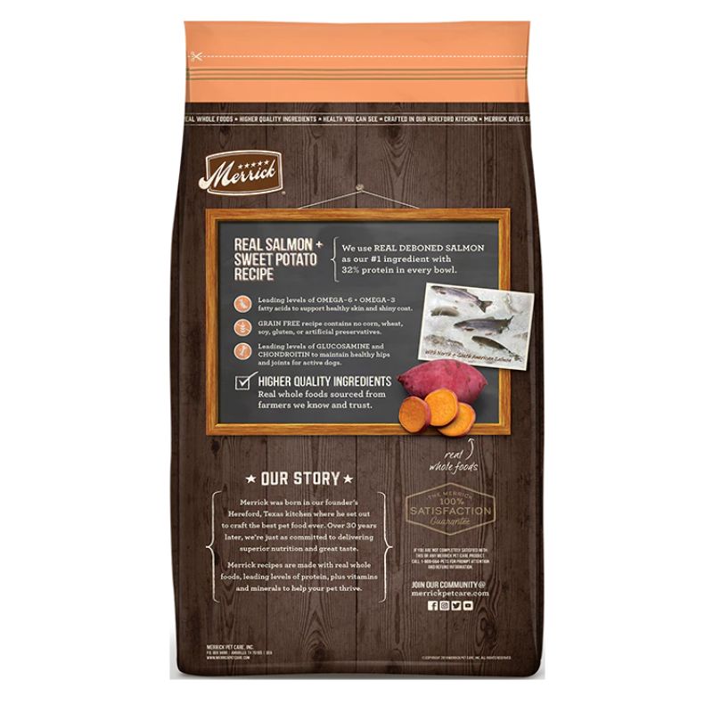 Merrick | Grain Free Real Salmon + Sweet Potato Dry Dog Food | Vetopia