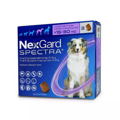 NexGard Spectra | Flea, Tick, Heartworm Prevention for Dogs  | Vetopia