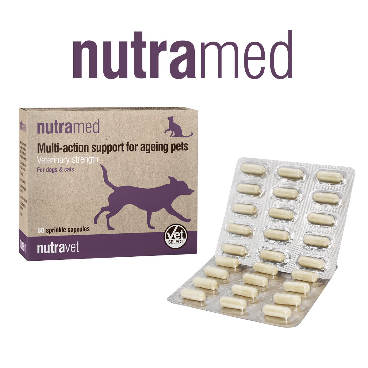 Nutravet - Nutracam 控制炎症護理膠囊 (貓狗適用) 每盒60粒