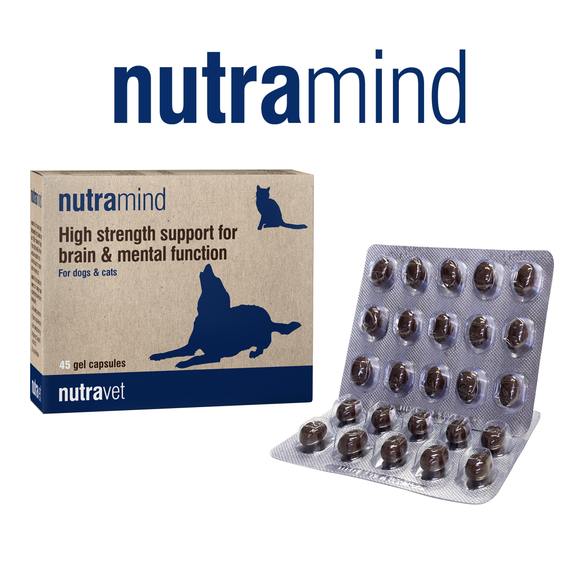 Nutramind (Brain Health Supplement for Dogs & Cats) 45 caps