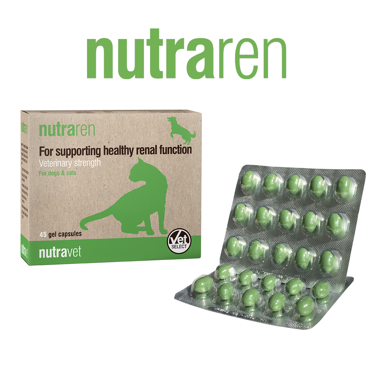 Nutravet - Nutraren腎臟補充劑 (貓狗適用) 每盒45粒