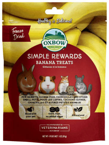 Oxbow Simple Rewards Banana Treats 1oz for Small Animals - Vetopia Online Store