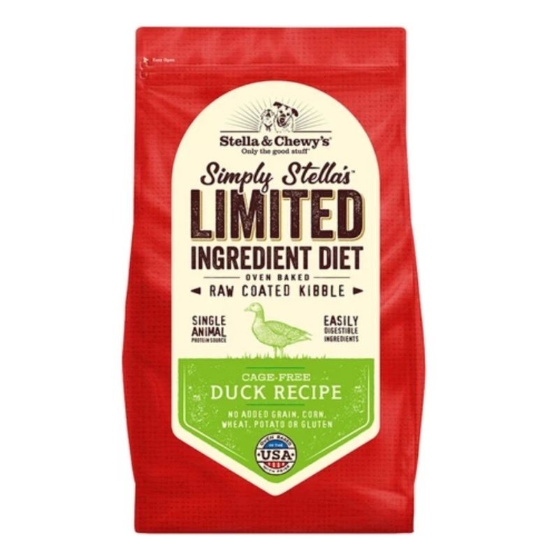 Stella & Chewy's Freeze Dry Raw Coated Kibble Limited Ingredient Diet (Cage-Free Duck Recipe)