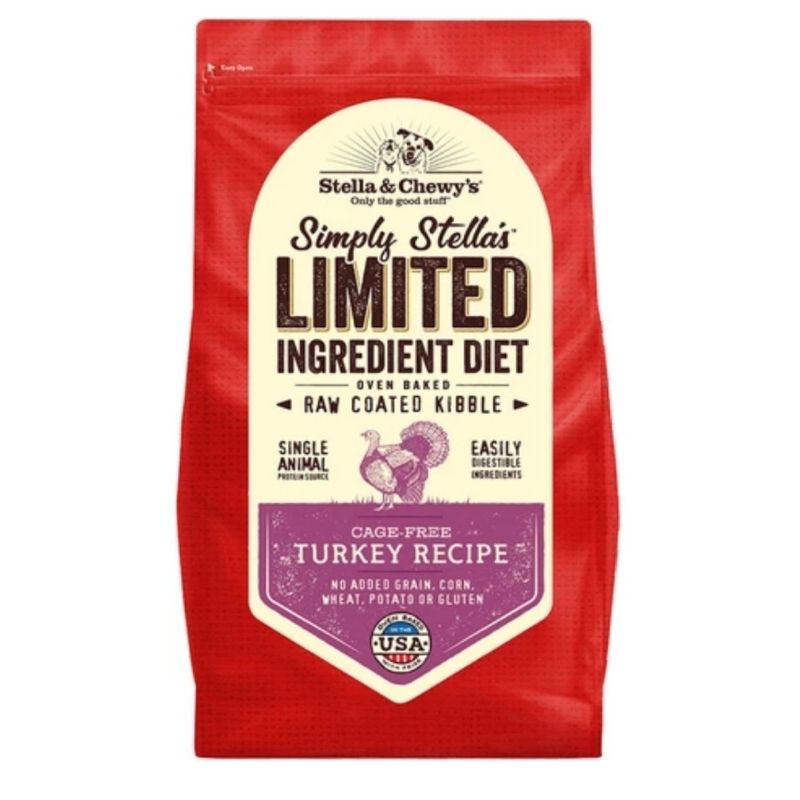 Stella & Chewy's Freeze Dry Raw Coated Kibble Limited Ingredient Diet (Cage-Free Turkey Recipe) 3.5lb