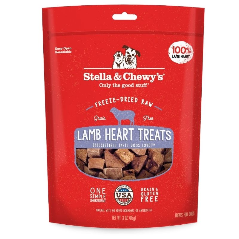 Stella & Chewy's Single Ingredients Freeze-Dried Raw Dog Treats - Lamb Heart