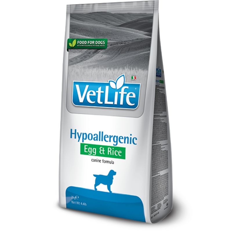 Vet Life - Canine Formula Prescription Diet - Hypoallergenic (Egg & Rice)