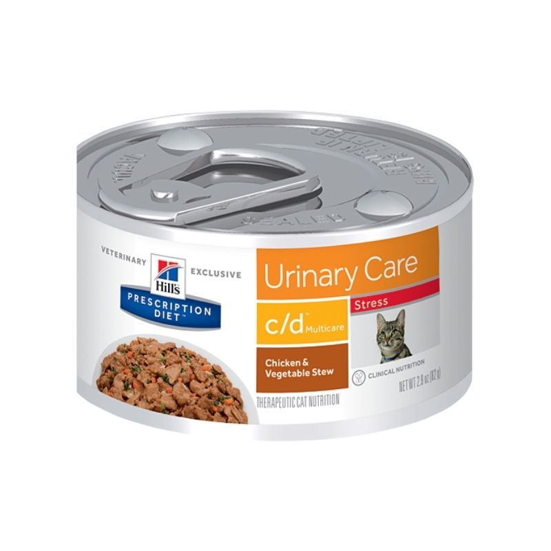 Hill's c/d Multicare Urinary Stress Canned Prescription Canned Food (Chicken & Vegetable Stew) - Vetopia Online Store