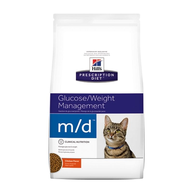 Hill's m/d Glucose / Weight Management Prescription Cat Food | Vetopia