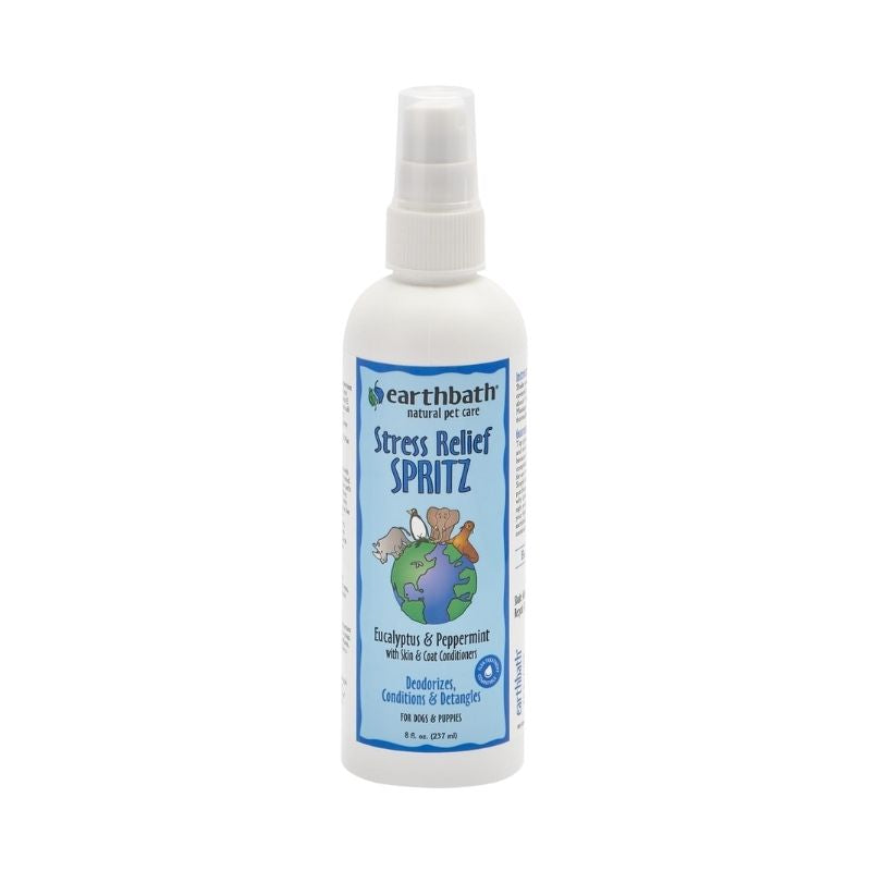 Earthbath Stress Relief Spritz Eucalyptus & Peppermint With Skin & Coat Conditioners 8oz